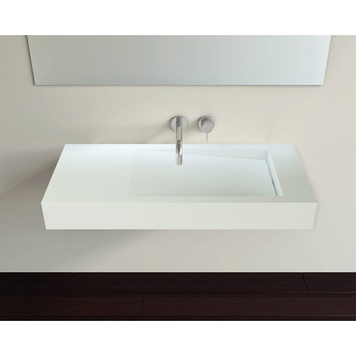 Badeloft 19.6'' Stone Resin Wall Mount Bathroom Sink Wayfair
